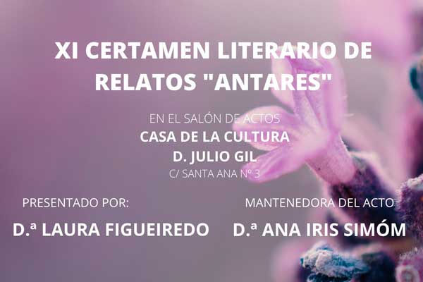 Antares celebra la entrega de premios de su XI Certamen Literario de Relatos 