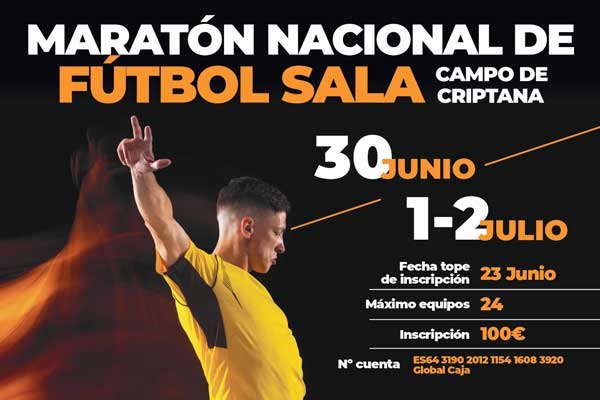 Campo de Criptana albergará el Maratón Nacional de Fútbol Sala