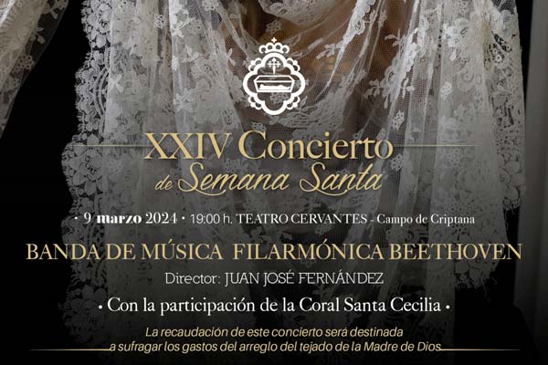 El Teatro Cervantes albergará el XXIV Concierto de Semana Santa de la Filarmónica Beethoven