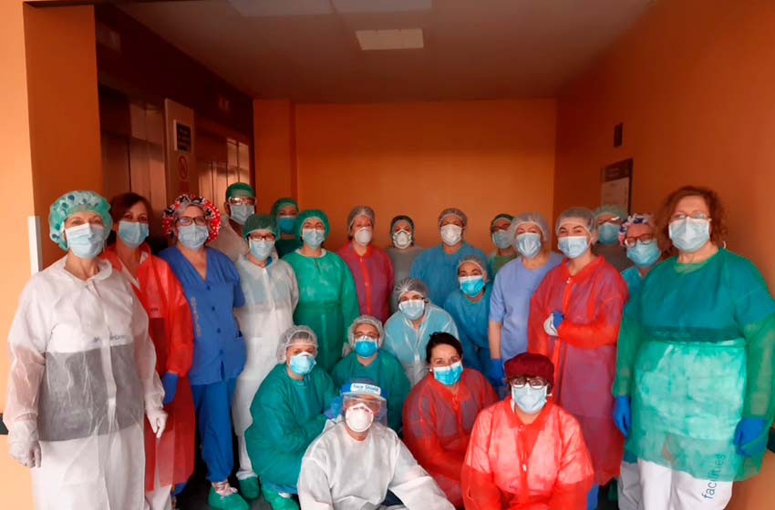 Chapó por las limpiadoras del hospital